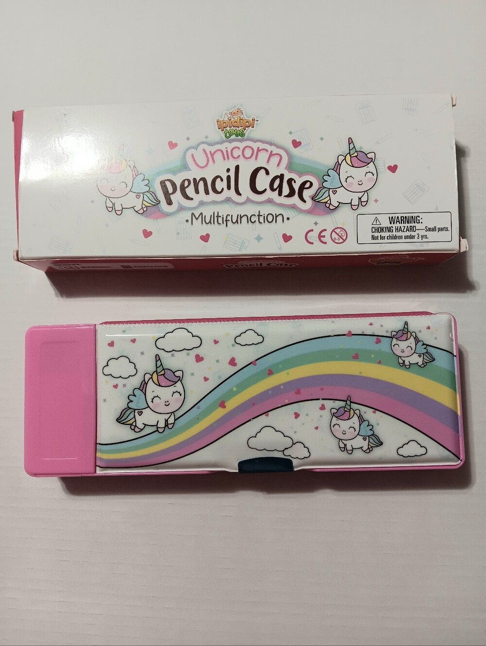 Unicorn Pencil Case Multifunction Pink Kids Accessory